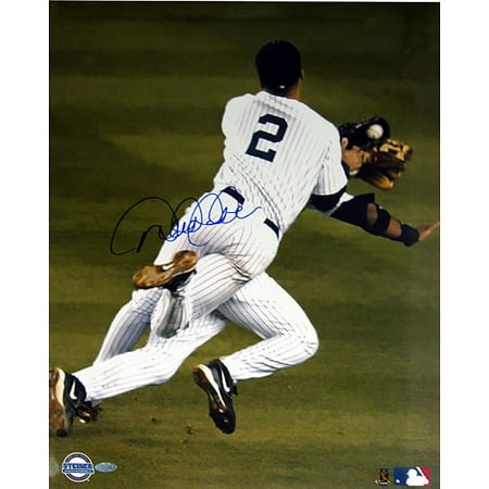 Derek Jeter Dive Over Robinson Cano Hand-Signed 16 x 20 Photograph