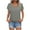 Gray, variant on Horkkom Womens Summer Tops V Neck Solid Color Short Sleeve Shirts Summer Casual Loose T Shirts XL, Gifts for Women