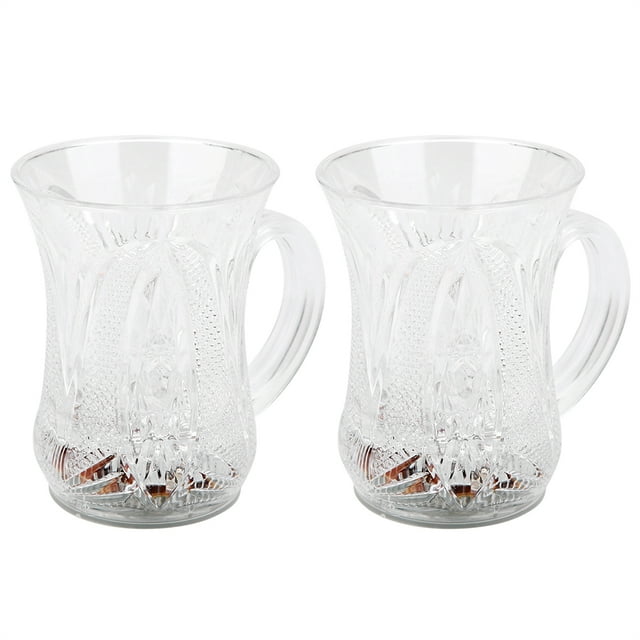 2 uds taza intermitente 7 colores LED Sensor de agua taza iluminada con mango para cocina casera