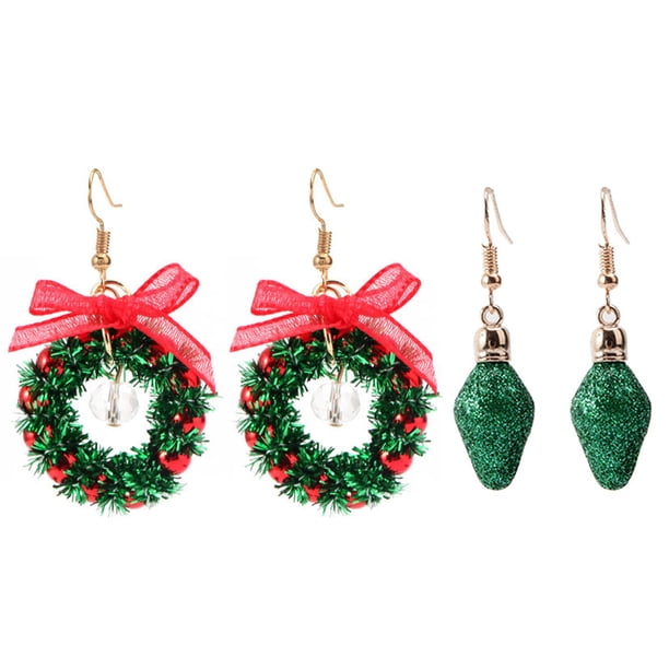 Pendientes de Navidad, regalos de Navidad para mujeres y niñas.