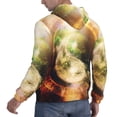 thumbnail image 6 of Uemuo Yin Yang 1 Pattern Men's Hoodie - Casual Pullover Hoodie with Kangaroo Pocket, Stylish Hooded Sweatshirt for Everyday Wear-XX-Large, 6 of 7
