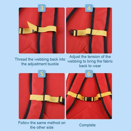 enqiretly Chest Strap Backpack Rope Fine Workmanship Long-lasting Bag  Webbing Buckle Safety High-strength Shoulder Straps Red - Walmart.ca