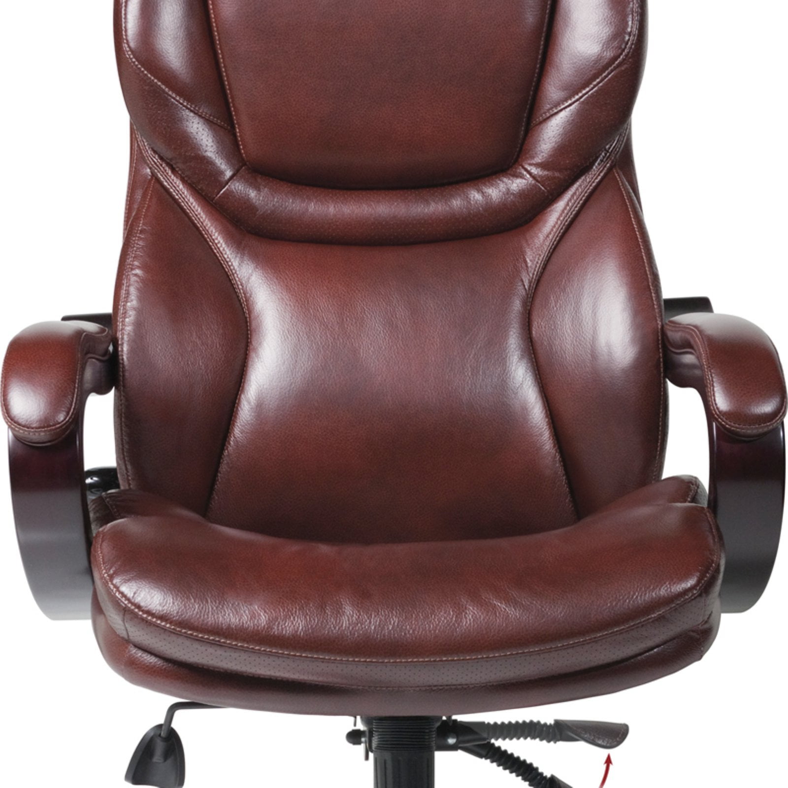Serta Executive Big Tall Bonded Leather Office Chair Brown