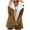 Coffee, variant on cllios Sherpa Lined Jackets for Women Classic-Fit Solid Button Down Open Front Cardigan Jacket Oversized Faux Fur Long Sleeve Lapel Outerwear with Pockets