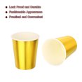 thumbnail image 3 of Disposable Paper Cups, 50 Pack 9 OZ Party Decorative Cups for Coffee,Tea,Suitable for Party (Gold), 3 of 6