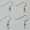 Silver, variant on 1000 Earring Fish Hook Coil Earwire Ear Wire Jewelry Finidng DIY Wholesales Bulk-Silver