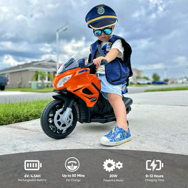 Kid motorz police motorcycle 6v deals