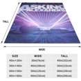 thumbnail image 5 of Asking Music Alexandria Flannel Blanket Air Conditioning Blanket Nap Blanket Sofa Throw Blanket Throw Blankets 60"X50", 5 of 6