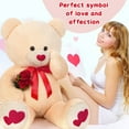 thumbnail image 3 of MaoGoLan 4ft Big Teddy Bear with Love Footprints 47"Giant Bear Plush Toys, 3 of 7