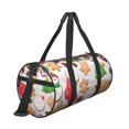 thumbnail image 2 of Hirioo Christmas Gingerbread Cookies for Round Large Capacity Travel Luggage Bag Weekend Getaway Bag for Gym Beach Swim Bag Men Women, 2 of 7