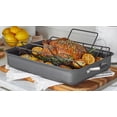 thumbnail image 4 of Select by Calphalon Hard-Anodized Nonstick 16-Inch Roasting Pan with Rack, 4 of 5