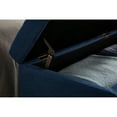 thumbnail image 4 of Blue Fabric 59" Bed End With Storage, Modern Style For Bedroom, Living Room, Hallway Arrangement Bench Storage Space. Contemporary Various Areas. Button , Smooth Fabric, Legs. Easy To Put Together., 4 of 6