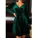 thumbnail image 3 of Vestido de terciopelo para mujer, elegante vestido de noche, vestido de cóctel de manga larga, vestido de invierno., 3 of 6