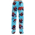 thumbnail image 6 of Spider Hero Women's Pajama Pants Loose Lounge Wear Elastic Waist Drawstring Sleepwear Graphic Printed Casual Home Pajamas Soft Straight Leg Pj Bottoms for Everyday Comfort, Blue, XXL, 6 of 7