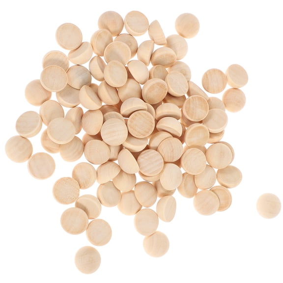 HONMEET 100pcs Half Wood Spacer Beads for Jewelry Making, Crafts, Projects, Home Decor Accessories, Perfect for Designs