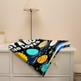 thumbnail image 4 of Yibo Planets Space Gift for Kids Blanket Flannel Soft and Comfortable Anti-static Bed Sofa Blanket, 4 of 7