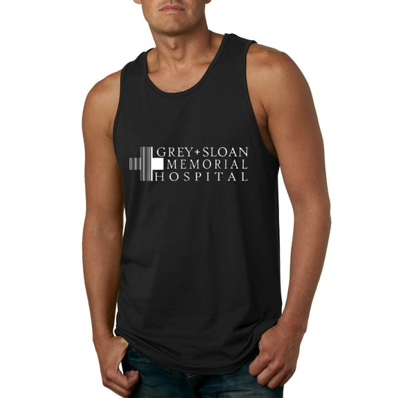 Grey Sloan Grey's Anatomy Pop Male Graphic Tank Top, Black, Small