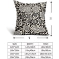 thumbnail image 5 of Black Grey Pillow Covers 20x20 Set of 2 Gray Vintage Floral Boho Carpet Pattern Print Decorative Outdoor Pillowcases Farmhouse Throw Cushion Case Decor for Couch Sofa Bed, 5 of 5