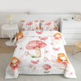 thumbnail image 2 of Feelyou Kawaii Girl Elf Queen Comforter Set for Kids, Dreamy Pink Mushroom Bedding Sets, Fairy Tale Princess Reversible Bedding Comforter Set, Microfiber Bedroom Decor, 3-Piece, 2 of 8