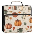 thumbnail image 5 of FORMRS Zipper Binder with Shoulder Strap 2-inch Ring 500 Sheet Capacity File Bag, Beige Fall Coffee, 5 of 5