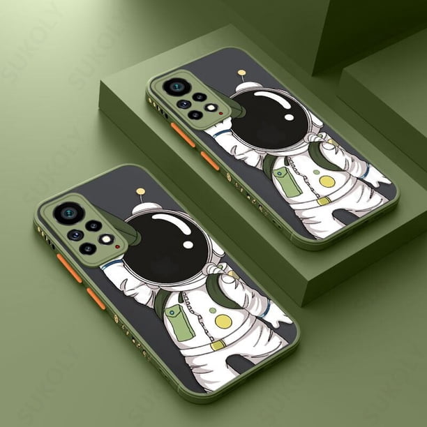 Funda de astronauta para Xiaomi 11T, Poco X5, F3, X3 Pro, NFC, Mi 11 Lite, 5G, NE, 10T, Redmi Note 10, 11, 10S, mate, fundas de parachoques suaves Fivean unisex