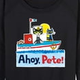 thumbnail image 3 of Pete The Cat - Ahoy Pete - Women's Lightweight French Terry Long Sleeve Shirt, 3 of 6