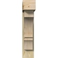 thumbnail image 2 of Ekena Millwork 8"W x 30"D x 38"H Balboa Block Rough Sawn Bracket w/ Offset Brace, Douglas Fir, 2 of 25