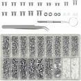 thumbnail image 2 of 1000Pcs Glasses Repair Kit, Sunglass Screws, Kinds of Small Screws, Glasses Optical Repair Tool Set with Screwdriver and Tweezers for Watch and Electronics Repair?, 2 of 6