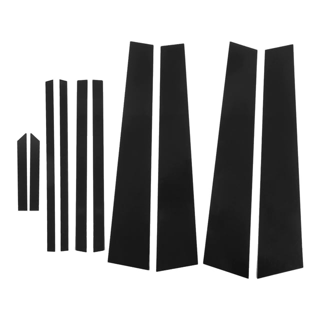 Reemplazo de accesorios de coche para RAV4 2020-2021, color negro brillante, para puerta, ventana, pilar, cubierta de poste, pegatina decorativa (10 unidades)