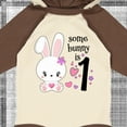 thumbnail image 4 of Inktastic Somebunny is One First Birthday Bunny Boys or Girls Long Sleeve Baby Bodysuit, 4 of 5