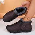 thumbnail image 4 of Miluxas Womens Snow Boots Winter Warm Booties Lined Anti-Slip Ankle Boots Outdoor Slip On Waterproof Booties Comfortable Warm Shoes, 4 of 8