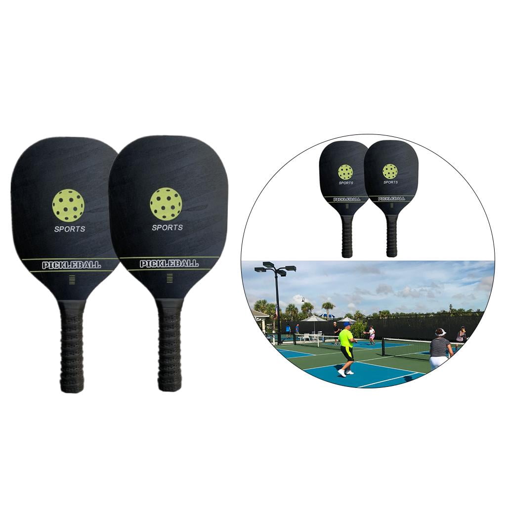DimyFew Pickleballs Rackets Wood Wide Body Equipment Portable Set Racquet for Indoor Outdoor Set 1