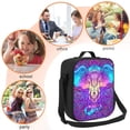 thumbnail image 5 of Bingfone Elephant In Tribal Style Reusable Insulated Lunch Bag Cooler For Work School Picnic Or Travel, 5 of 7