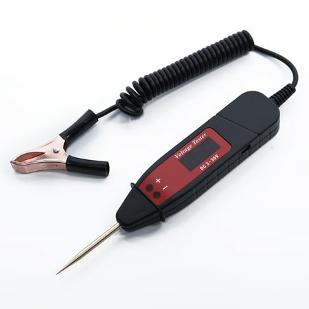 

RANMEI Car Digital LCD Electric Voltage Test Pen Probe Detector Tester LED Light 5-36V