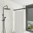 thumbnail image 3 of Naiture 60'' Stainless Steel Double Straight Shower Curtain Rod, Black Finish, 3 of 8