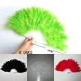 thumbnail image 3 of Hand Held Soft Feather Fan Burlesque 20S Flapper Wedding Ladies Fancy Dress, 3 of 4