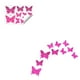 thumbnail image 2 of Pegatinas de mariposa rosa que brillan en la oscuridad | Adhesivos de plástico con purpurina para pared, puerta y ventana | Adhesivos decorativos resistentes para dormitorio, sala de estar,, 2 of 7