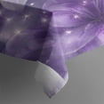 thumbnail image 3 of Purple Butterflies and Lilies Rectangle Tablecloth 60"x84",Waterproof Polyester Rectangle Table Cloth, Wipeable Spillproof Polyester Tablecloth for Dining, Camping, Indoor and Outdoor, 3 of 5