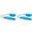 Blue 2PCS, variant on Foldable Toilet Aid, 11.81“ Long Comfort Wipe Wand Bottom Toilet Self Tissue for Toileting, Self Help Wipe for People Limited Mobility,Elderly, Pregnancy