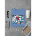 thumbnail image 3 of Surfing Cool ICEE Bear - Arctic Wave Chill Graphic Men's T-shirt, 3 of 4