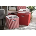 thumbnail image 2 of DII Hard Sided Collapsible Fabric Storage Container for Nursery, Offices, & Home Organization, Containers Are Made To Fit Standard Cube Organizers (13x13x13") - Honeycomb Rust, 2 of 10