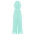 thumbnail image 4 of Linjinx Combinaison Habillée Sans Manches pour Filles Salopettes de Fête Mariage Plissé Combinaison Décontractée Vert 14, 4 of 6