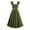 Army Green#01, variant on Tejiojio Women Clothes Women's 1950s Retro Dress Short Sleeve Vintage Swing Dress