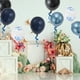 thumbnail image 5 of Globos de látex únicos para fiestas con cinta, globos de helio redondos de 10 pulgadas para decoración de bodas, graduaciones, aniversarios y cumpleaños, 20 piezas, 5 of 6