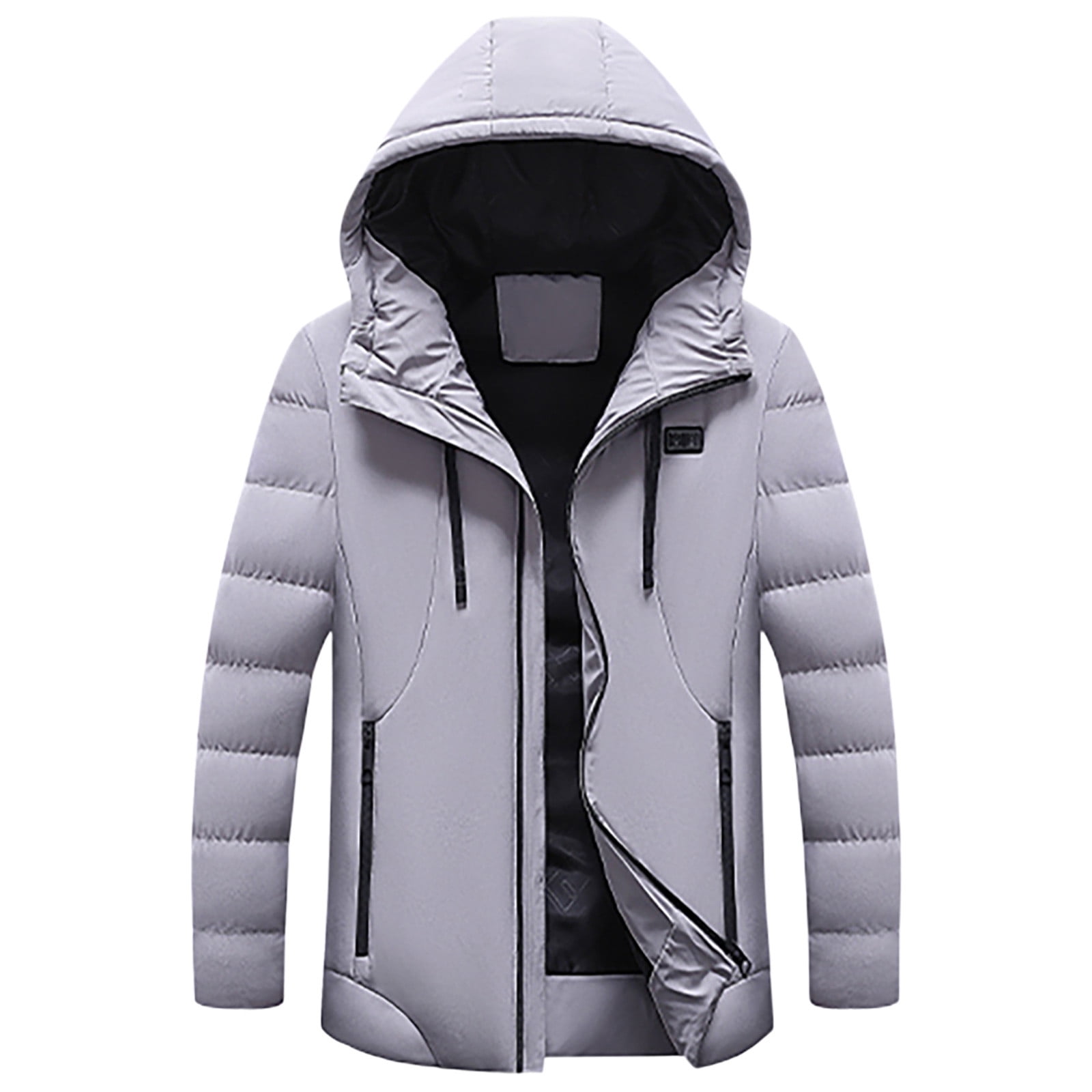 ZRGHAOYLQ Heated Jackets Men Women Waterproof Outdoor Hiking Outerwear 15 Heating Area Electric Heated Jacket Skiing Thermal Hooded Heated Clothing Solid Color Full Zip Winter Coats with Hood
