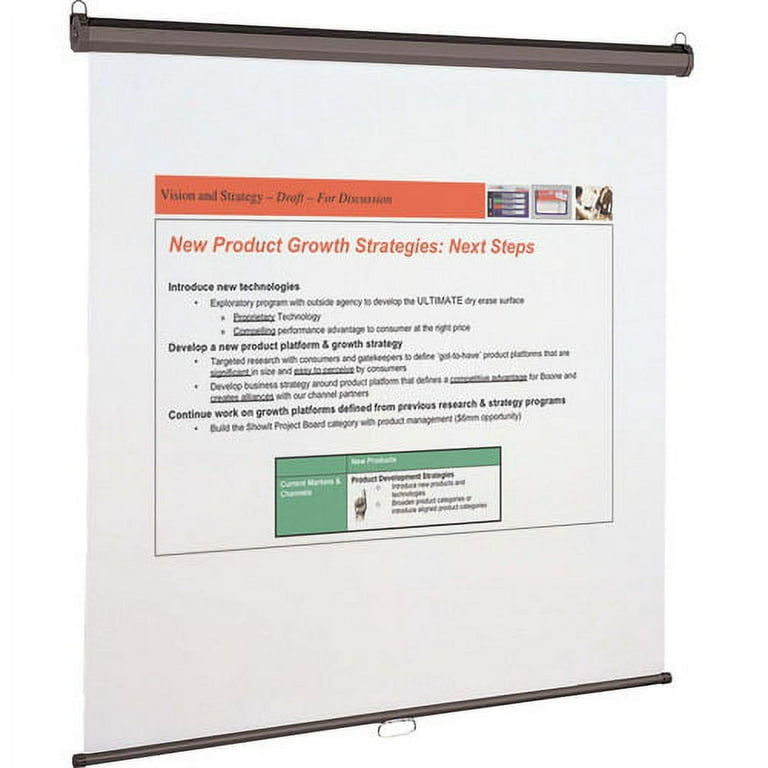 Quartet Manual Projection Screen - 1:1 - Matte White - 96 Quartet Manual Projection Screen - 1:1 - Matte White - 96