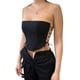 thumbnail image 1 of Top sin tirantes con lazos laterales, top de tubo para mujer Top sin tirantes para mujer Top de tubo con lazos laterales Rendimiento de primera, 1 of 6