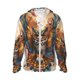 thumbnail image 1 of Fotbe Colorful Owl Tattoo Art Chaqueta con Protección Solar UPF 50+ para Hombre y Mujer, Camisa con Capucha y Bolsillos-Large, 1 of 7