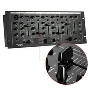 Ammoon Professional 5-Channel DJ Rack Mount Stereo Mixer Mixing Console