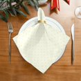 thumbnail image 3 of Iauyy Satin Napkins Set of 6- Cream-pink Polka Dots DIY Printing Decoration Cloth Napkin- Easy Care for Home/Party, 3 of 8